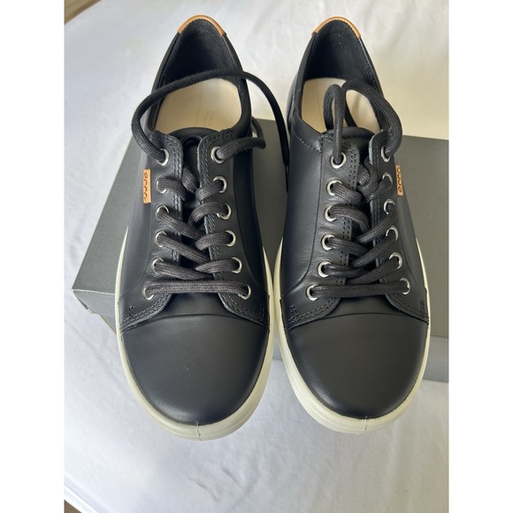 ECCO Soft‎ 7 W Women Size EU40 US 9-9.5 DanishDesign Black Leather Shoes